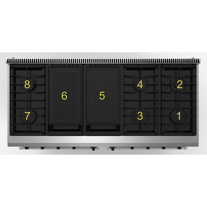 LO-RG60E-HY  60 inch Professional Dual Fuel Gas Range